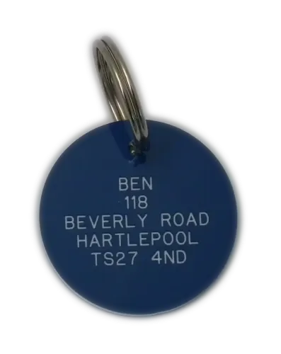 Picture of Round Plastic Pet Tag (Large)