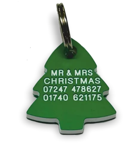 Picture of Plastic Pet Tag Christmas Tags