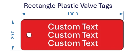 Picture of 100x30mm Traffolite Plastic Valve Tags