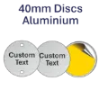 Picture of 40mm dia. Aluminum Discs