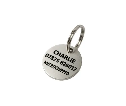 Picture of Stainless Steel Round Dog ID Tag (Mini)