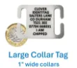 Picture of Stainless Steel Collar Dog ID Tag (Large)