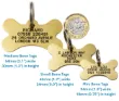 Picture of Brass Bone Pet ID Tag (Small)