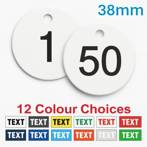 Picture of 1-50 Traffolite, plastic valve tags 38mm