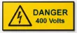 Picture of Danger label 400V