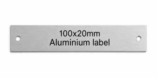 Picture of Aluminium Labels 100x20mm